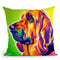 Bloodhound Throw Pillow By Dawgart - All About Vibe