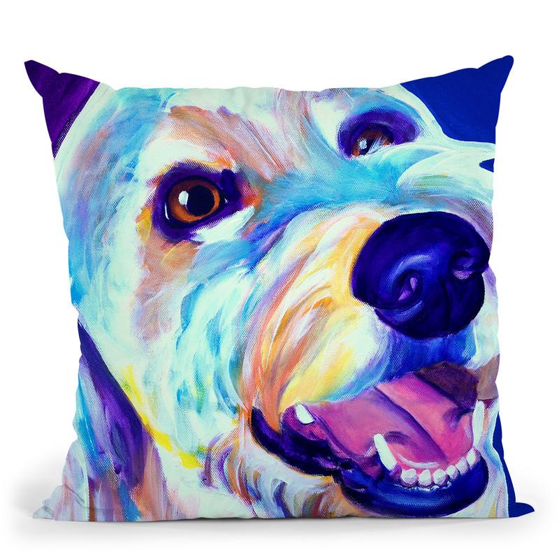 Goldendoodle Penny Throw Pillow By Dawgart - All About Vibe