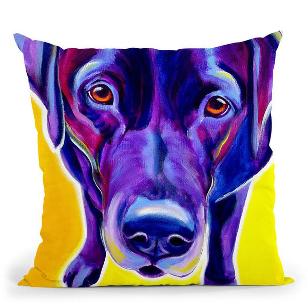 Lab Messier Throw Pillow By Dawgart - All About Vibe