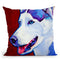 Siberian Husky Throw Pillow By Dawgart - All About Vibe