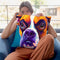 Boxer - Koda Throw Pillow By Dawgart - All About Vibe