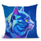 Cat - Blue Boy Throw Pillow By Dawgart - All About Vibe