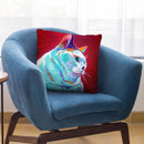 Cat - Pixie Girl Throw Pillow By Dawgart - All About Vibe