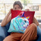 Cat - Pixie Girl Throw Pillow By Dawgart - All About Vibe