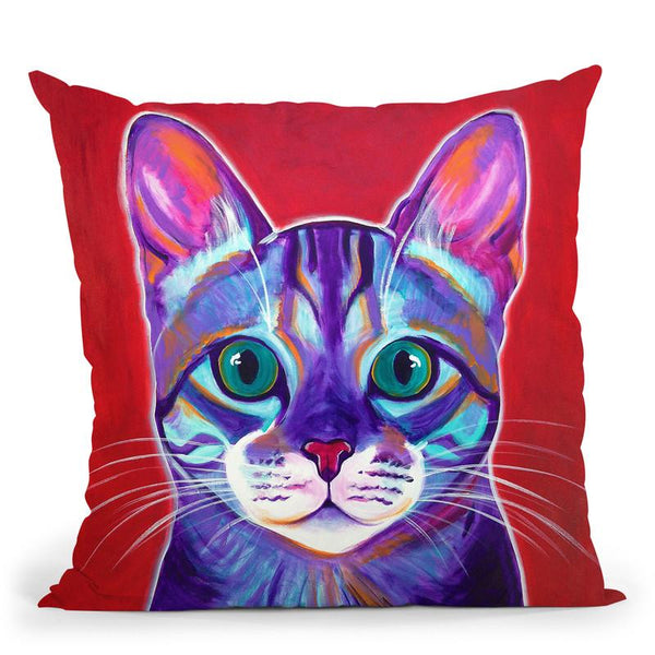 Cat - Surprise Throw Pillow By Dawgart - All About Vibe