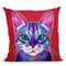 Cat - Surprise Throw Pillow By Dawgart - All About Vibe