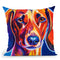 Dachshund - Bubbs Throw Pillow By Dawgart - All About Vibe
