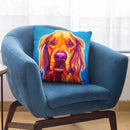 Golden - Macie Throw Pillow By Dawgart - All About Vibe