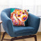 Poodle - Curly Throw Pillow By Dawgart - All About Vibe