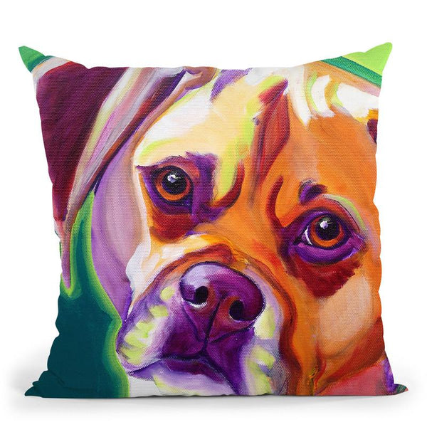 Puggle - Cooper Throw Pillow By Dawgart - All About Vibe