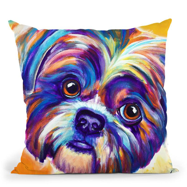 Shih Tzu - Lacey Throw Pillow By Dawgart - All About Vibe