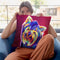 Yorkie - Furbie Face Throw Pillow By Dawgart - All About Vibe