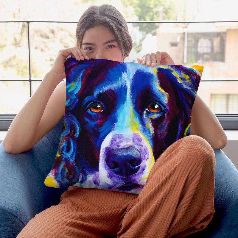 English Springer Spaniel Emma Throw Pillow By Dawgart - All About Vibe