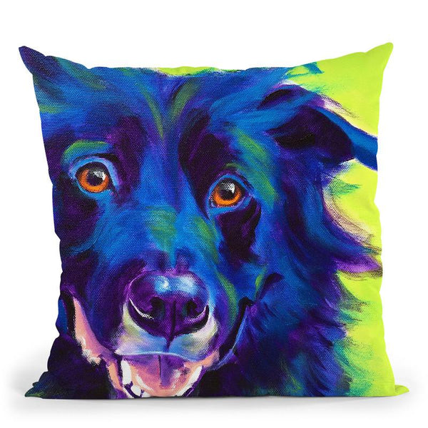 Border Collie - Viktor Throw Pillow By Dawgart - All About Vibe