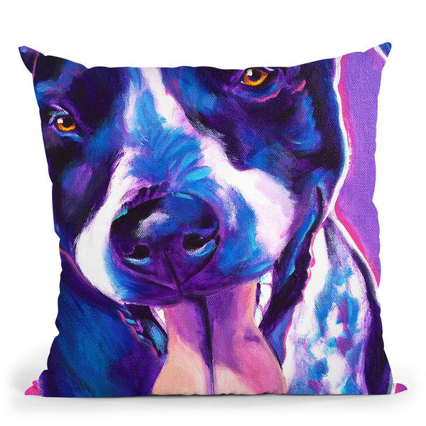 Germanort Hair Pointer - Bella Throw Pillow By Dawgart - All About Vibe