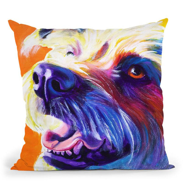 Wire Hair Terrier - Penny Throw Pillow By Dawgart - All About Vibe