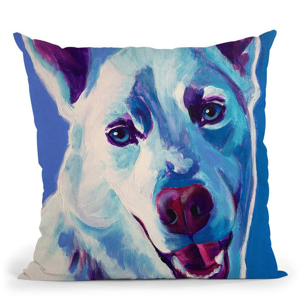 Husky - Joaquin Throw Pillow By Dawgart - All About Vibe