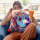 Poodle - Bonnie Throw Pillow By Dawgart - All About Vibe