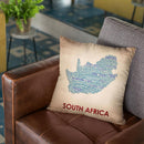 South Africa Throw Pillow By American Flat - All About Vibe