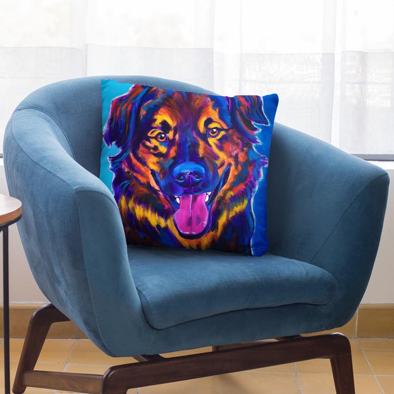 Grizzly Throw Pillow By Dawgart - All About Vibe