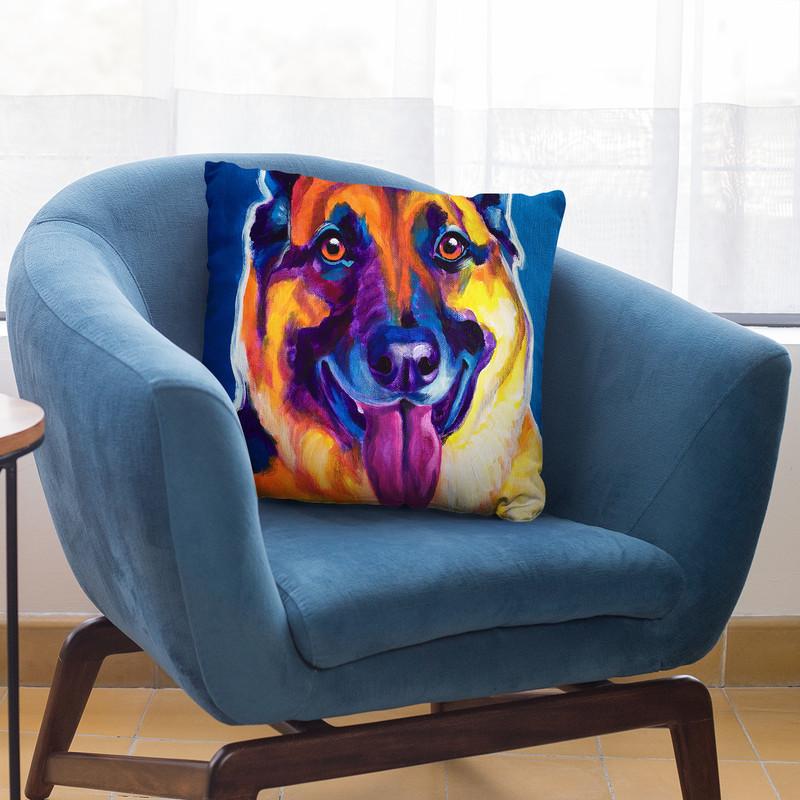 Hector Throw Pillow By Dawgart - All About Vibe