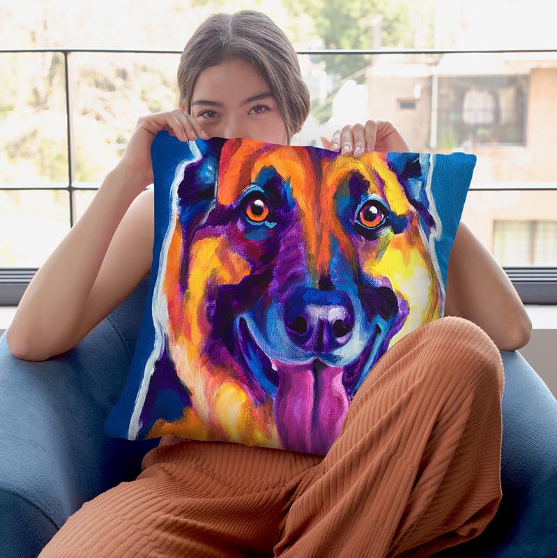 Hector Throw Pillow By Dawgart - All About Vibe