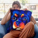 Saffy Throw Pillow By Dawgart - All About Vibe