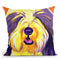 Bearded Collie - Banana Throw Pillow By Dawgart - All About Vibe