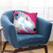 Bull Terrier - Bubble Gum Throw Pillow By Dawgart - All About Vibe