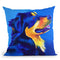 Englishepherd - Donut Throw Pillow By Dawgart