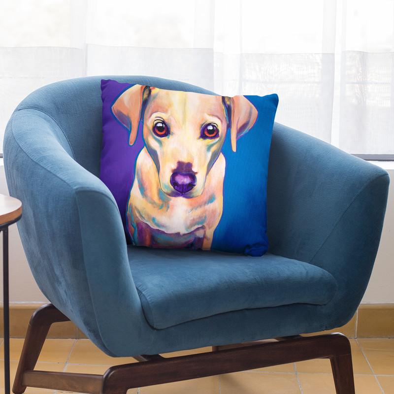 Pebbles Throw Pillow By Dawgart - All About Vibe
