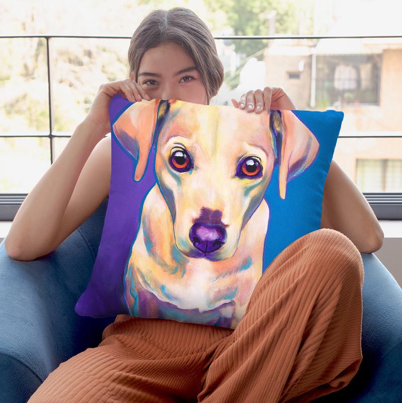 Pebbles Throw Pillow By Dawgart - All About Vibe