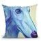 Baby Blue Borzoi Throw Pillow By Dawgart - All About Vibe