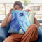 Baby Blue Borzoi Throw Pillow By Dawgart - All About Vibe