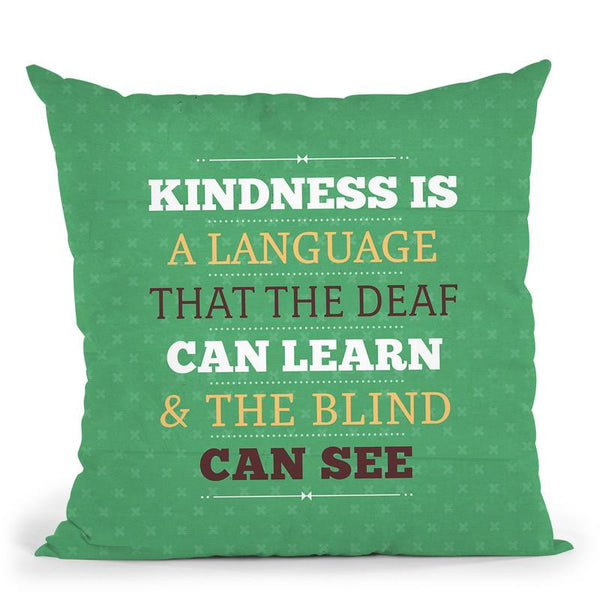 Kindness Throw Pillow By American Flat - All About Vibe