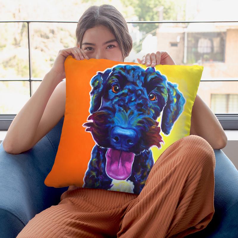 Fletcher Throw Pillow By Dawgart - All About Vibe