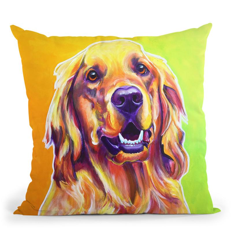 Jasper Throw Pillow By Dawgart - All About Vibe