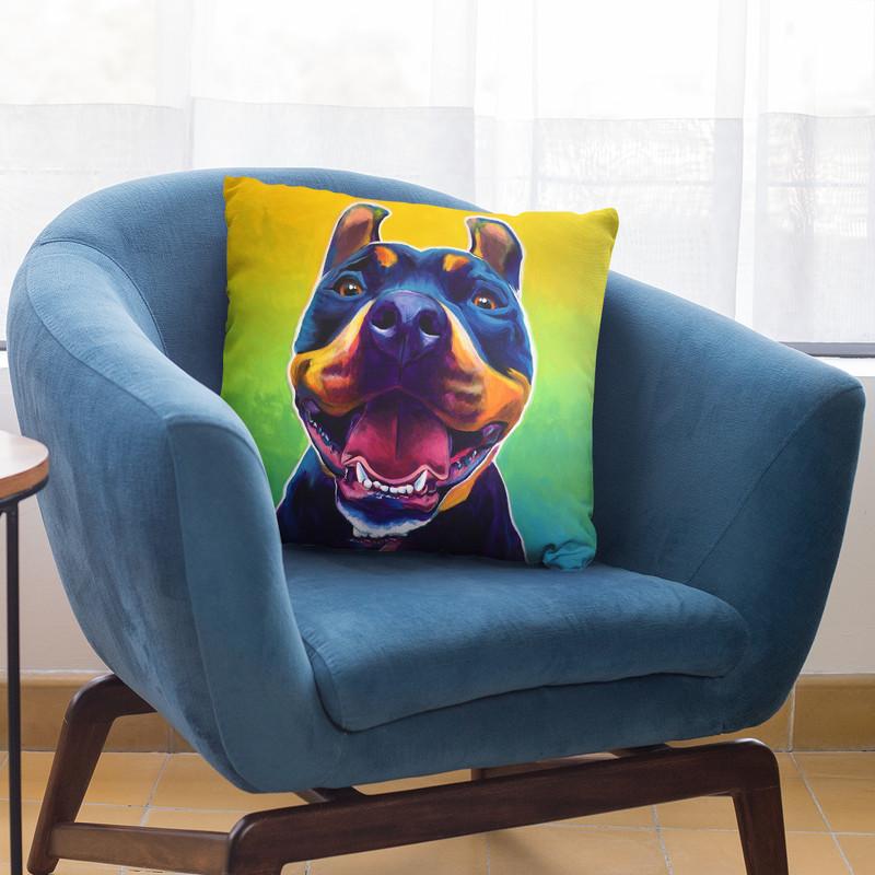 Maya Throw Pillow By Dawgart - All About Vibe