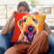 Airedoodle - Hank Throw Pillow By Dawgart - All About Vibe