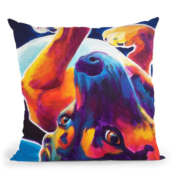 Beagle - Roxy Throw Pillow By Dawgart - All About Vibe
