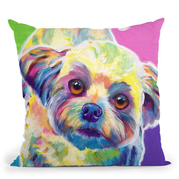 Maltipoo - Ziggy Throw Pillow By Dawgart - All About Vibe