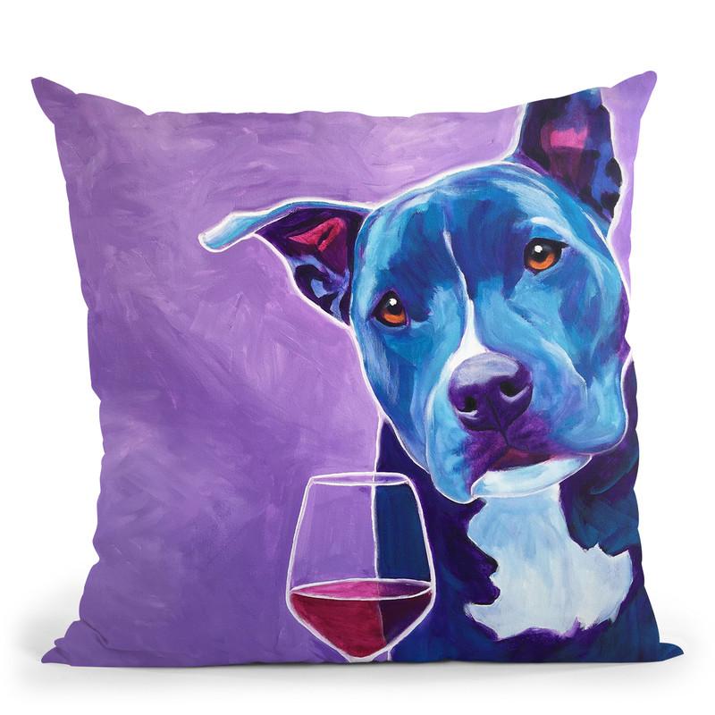 Shakti With Wine Throw Pillow By Dawgart - All About Vibe