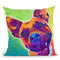 Pit Bull - Billy Throw Pillow By Dawgart - All About Vibe