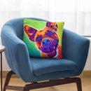Pit Bull - Billy Throw Pillow By Dawgart - All About Vibe
