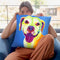 Pit Bull - Daisy Throw Pillow By Dawgart - All About Vibe