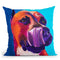 Pit Bull - Tasty Throw Pillow By Dawgart - All About Vibe