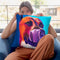 Pit Bull - Tasty Throw Pillow By Dawgart - All About Vibe