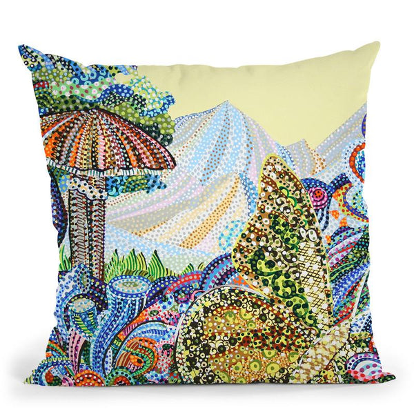 Blissful Throw Pillow By Erika Pochybova - All About Vibe