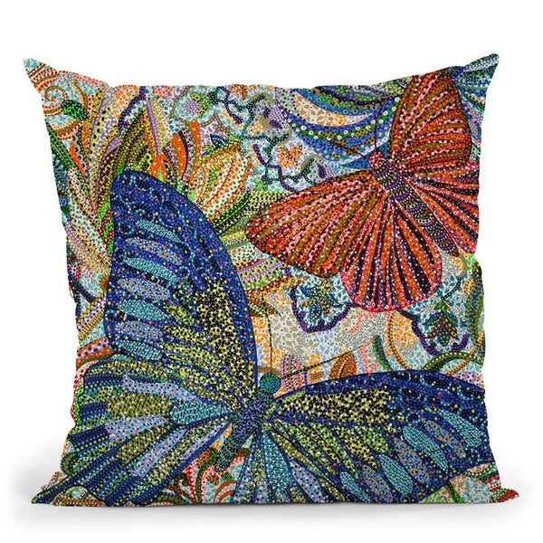Butterflies Throw Pillow By Erika Pochybova - All About Vibe