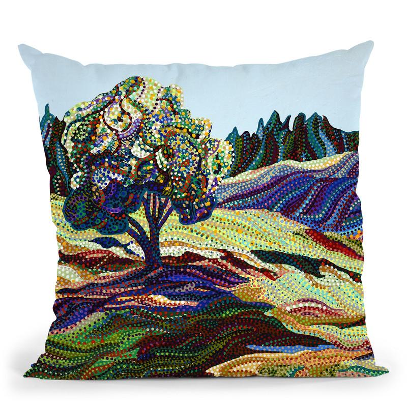 Greengrass Throw Pillow By Erika Pochybova - All About Vibe